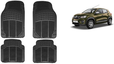 Autofetch Rubber Standard Mat For  Renault Kwid(Black)