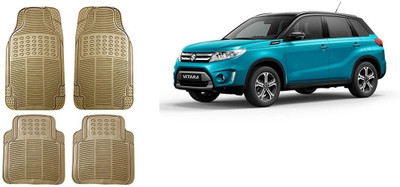 Autofetch Rubber Standard Mat For  Maruti Suzuki Vitara(Beige)