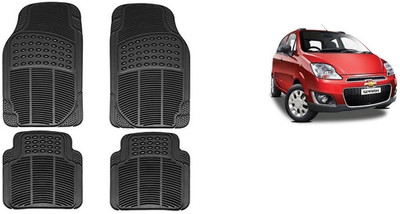 Autofetch Rubber Standard Mat For  Chevrolet Spark(Black)