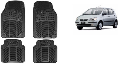 Autofetch Rubber Standard Mat For  Hyundai Getz(Black)