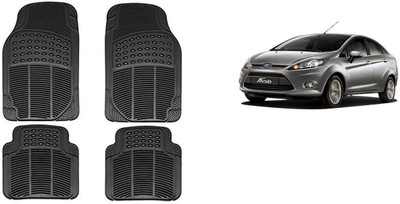 Autofetch Rubber Standard Mat For  Ford Fiesta(Black)