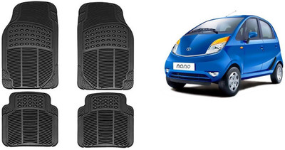 Autofetch Rubber Standard Mat For  Tata Nano(Black)