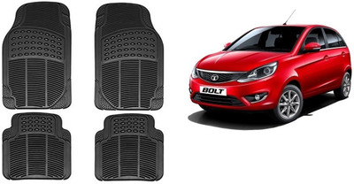 Autofetch Rubber Standard Mat For  Tata Bolt(Black)