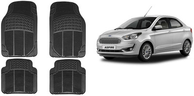 Autofetch Rubber Standard Mat For  Ford Aspire(Black)