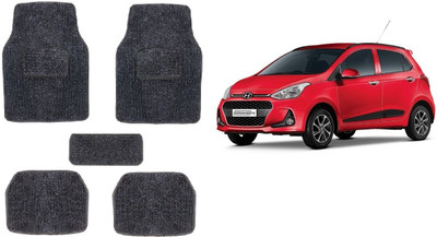 Autofetch Rubber Standard Mat For  Hyundai Grand i10(Black)