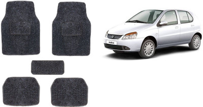 Autofetch Rubber Standard Mat For  Tata Indica(Black)