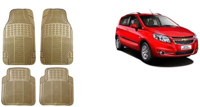 Autofetch Rubber Standard Mat For  Chevrolet Sail Hatchback(Beige)