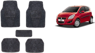 Autofetch Rubber Standard Mat For  Maruti Suzuki Ritz(Black)