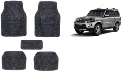 Autofetch Rubber Standard Mat For  Mahindra New Scorpio(Black)