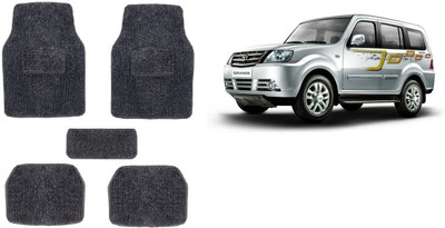 Autofetch Rubber Standard Mat For  Tata Sumo Grande(Black)