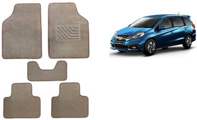 Autofetch Rubber Standard Mat For  Honda Mobilio(Beige)