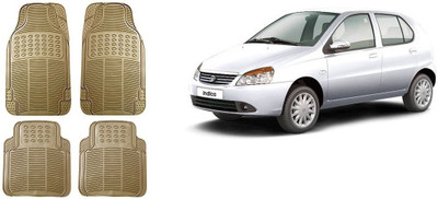 Autofetch Rubber Standard Mat For  Tata Indica(Beige)