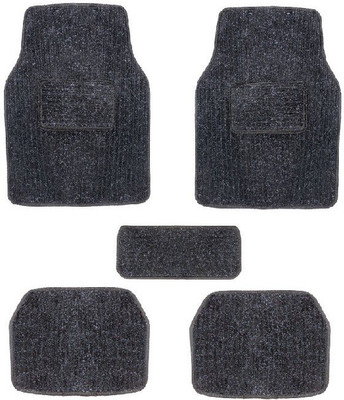 Autofetch Rubber Standard Mat For  Universal For Car(Black)