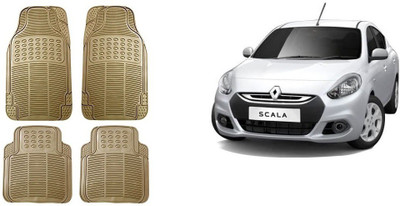 Autofetch Rubber Standard Mat For  Renault Scala(Beige)