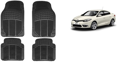 Autofetch Rubber Standard Mat For  Renault Fluence(Black)