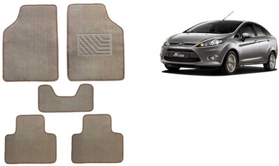 Autofetch Rubber Standard Mat For  Ford Fiesta(Beige)