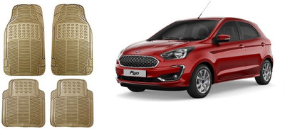 Autofetch Rubber Standard Mat For  Ford Figo(Beige)