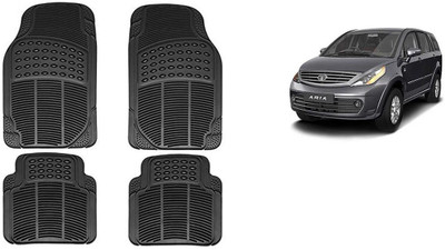 Autofetch Rubber Standard Mat For  Tata Aria(Black)
