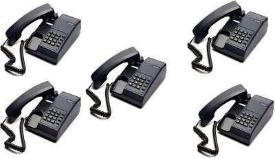 Beetel C11 Set of 5 Corded Landline Phone(Black)