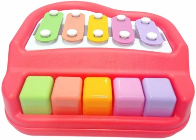 SALEOFF Xylophone 2-in-1 Premium Piano 5 Key Scale Musical Toy For Kids - 92(Multicolor)