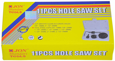 JON BHANDARI 11 pcs Wood Hole Saw Cutting Set Rotary Bit Set(11 Bits)