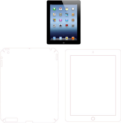 MudShi Front and Back Screen Guard for Apple The New Ipad (3 Gen)(Pack of 2)