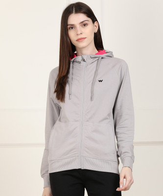 Wildcraft Full Sleeve Solid Women Sweatshirt