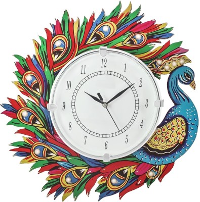 art valley Analog 33 cm X 33 cm Wall Clock(Multicolor, With Glass, Standard)