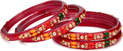 AFAST Glass Bangle Set(Pack of 4)