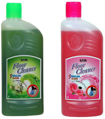 saya Liquid Disinfectant Surface & Floor Cleaner with Mogra Fragrance Mogra and Rose(2 x 0.5 L)