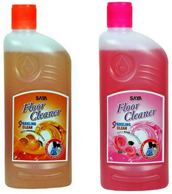 saya Liquid Disinfectant Surface & Floor Cleaner with Orange Fragrance and Rose Fragrance Orange and Rose(2 x 0.5 L)