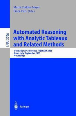 Automated Reasoning with Analytic Tableaux and Related Methods(English, Electronic book text, unknown)
