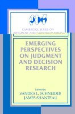 Emerging Perspectives on Judgment and Decision Research(English, Paperback, unknown)