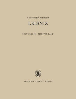 Saemtliche Schriften Und Briefe: Allgemeiner, Politischer Und Historischer Briefwechsel, 10: 1694 1(English, Hardcover, Leibniz Gottfried Wilhelm)