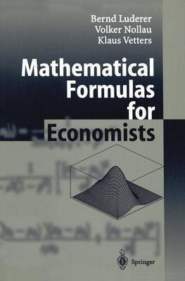 Mathematical Formulas for Economists(English, Paperback, Luderer Bernd)