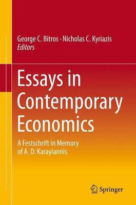 Essays in Contemporary Economics; A Festschrift in Memory of A. D. Karayiannis(English, Electronic book text, unknown)