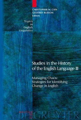 Studies in the History of the English Language III(English, Electronic book text, unknown)