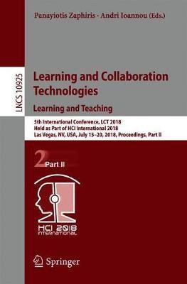 Learning and Collaboration Technologies. Learning and Teaching(English, Paperback, unknown)