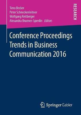 Conference Proceedings Trends in Business Communication 2016(English, Paperback, unknown)
