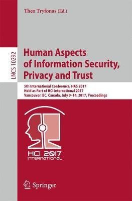 Human Aspects of Information Security, Privacy and Trust(English, Paperback, unknown)