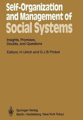 Self-Organization and Management of Social Systems(English, Paperback, unknown)