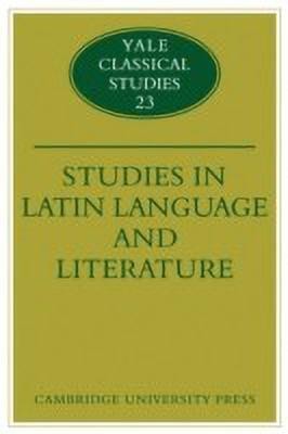 Studies in Latin Language and Literature(English, Paperback, Cole Thomas)