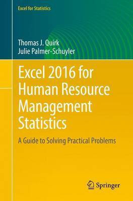 Excel 2016 for Human Resource Management Statistics(English, Paperback, Quirk Thomas J.)
