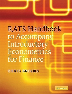 RATS Handbook to Accompany Introductory Econometrics for Finance(English, Paperback, Brooks Chris)