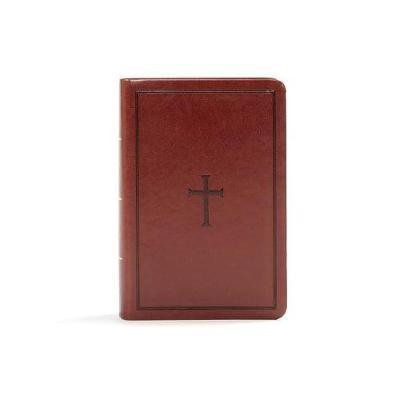 KJV Large Print Compact Reference Bible, Brown LeatherTouch(English, Leather / fine binding, unknown)