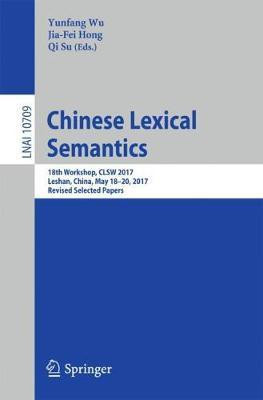 Chinese Lexical Semantics(English, Paperback, unknown)
