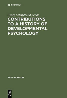Contributions to a History of Developmental Psychology(English, Hardcover, unknown)