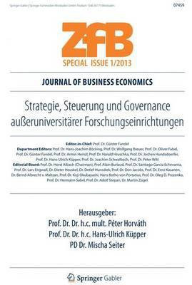 Strategie, Steuerung Und Governance Ausseruniversitarer Forschungseinrichtungen(English, Electronic book text, unknown)