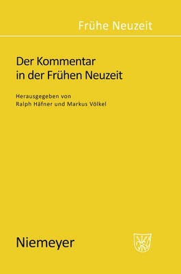 Der Kommentar in der Fruhen Neuzeit(German, Hardcover, unknown)