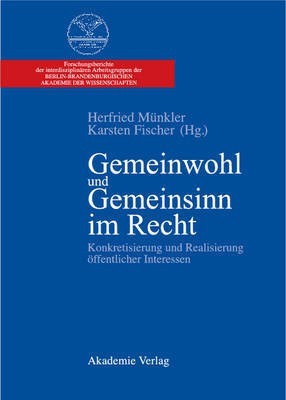 Gemeinwohl Und Gemeinsinn Im Recht(German, Hardcover, unknown)